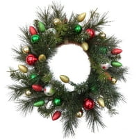 Deluxe Christmas Ornamental Ball Wreath