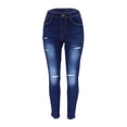 thumbnail image 4 of Women's High Rise Stretch Skinny Jeans Casual Slim Fit Elastic Waist Denim Pants, 4 of 6