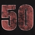 thumbnail image 3 of CafePress - 50Th Birthday Red Grunge Men's Fitted T Shirt (Dar - Men's Fitted T-Shirt, 3 of 4