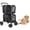 Black, variant on Double Dog Stroller for 2 Dogs Cats Small Medium Sized, 4-Wheel Foldable Pet Stroller with Detachable Carrier Basins, Dual Cabin Travel Carriage for Car Seat Walking Jogging Camping, Heavy Duty Setup