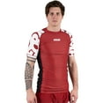thumbnail image 3 of Scramble Baka Short Sleeve Rashguard - XL - Red/White, 3 of 3