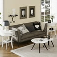 thumbnail image 2 of Costway 2 PCS 2-tier Side End Sofa Table Round Nightstand  Bedroom Living Room White, 2 of 12