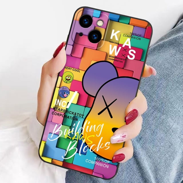 Funda De Silicona Suave Para El Teléfono Honor X6 X7 X8 X7A X8A Carcasa Oso Sombrío K.A.W.S