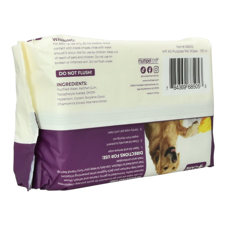 Multipet All-Purpose Pet Wipes, 100 Count photo 5