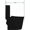 thumbnail image 3 of WinZo WZ5079B Compact One Piece Toilet 22.8" Depth Modern Short Design Dual Flush for Small Tiny Mini Bathroom 12" Rough-in,Matte Black, 3 of 6
