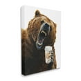 thumbnail image 3 of Stupell Industries Roaring Bear with Coffee Animals & Insects Painting Gallery Wrapped Canvas Print Wall Art, 16 x 20, 3 of 7