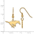 thumbnail image 2 of 925 Sterling Silver With GP LogoArt Southern Methodist U Small Dangle Earrings; for Adults and Teens; for Women and Men, 2 of 2