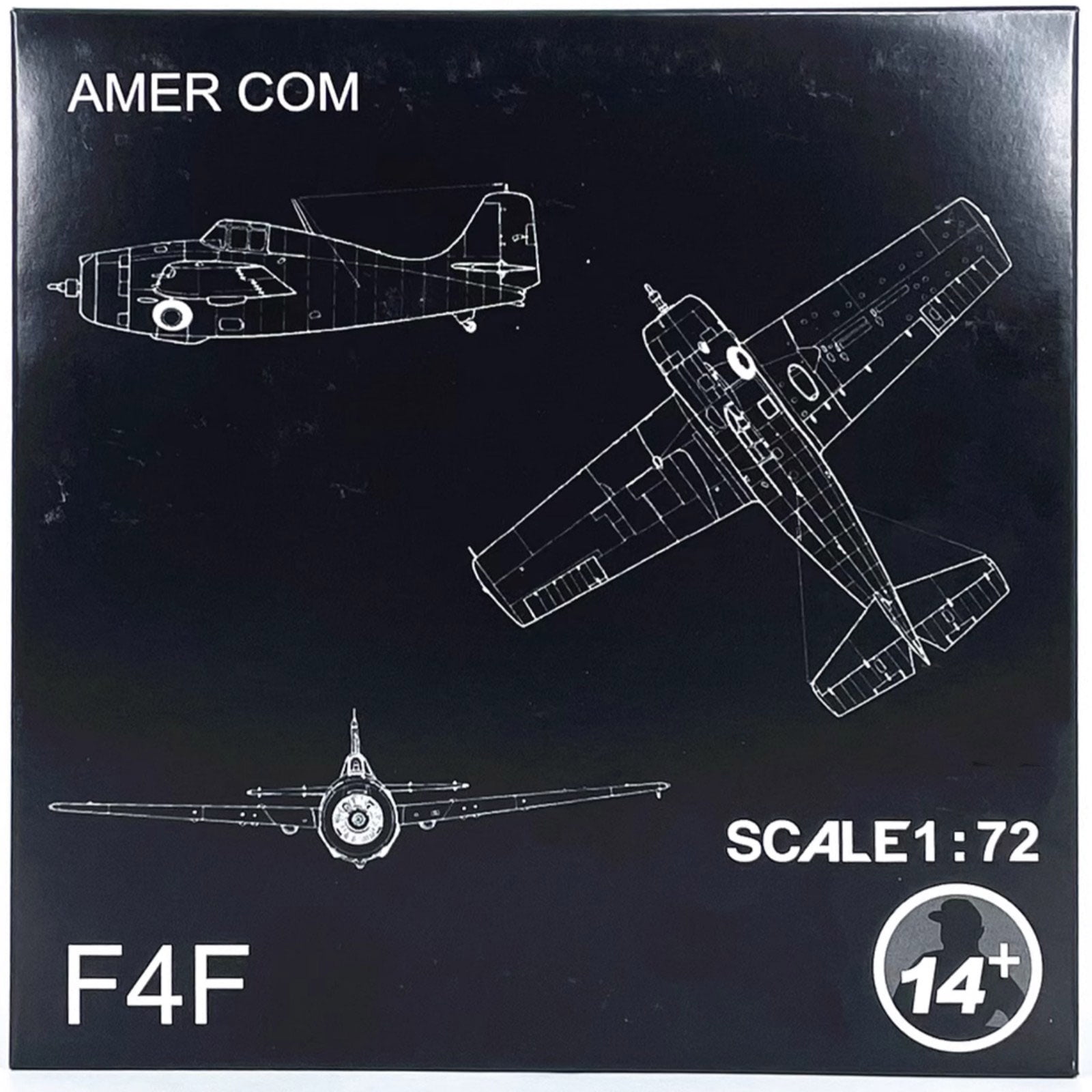 12.4cm Diecast Alloy 1/72 Scale F4F Fighter Aircraft Model Toy Gift TAPDRA Spare Part