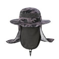 thumbnail image 3 of Extra Wide Brim Sun Hat, Maximum Coverage UPF 50+ Bucket Hat, Superior Protection for Boating, Golf, and Extended Periods in Direct Sunlight. Black, 3 of 3