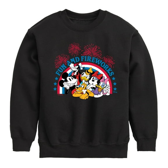 Disney - Fun And Fireworks - Toddler & Youth Crewneck Fleece Sweatshirt