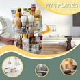 thumbnail image 3 of Spice Jars Turntable Storage Rack Countertop 360 Degrees Rotating Salt Snacks Organizer Pantry Organization, 3 of 6