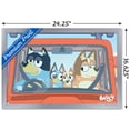 thumbnail image 3 of Bluey - Car Ride Wall Poster, 14.725" x 22.375" Framed, 3 of 3