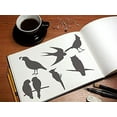 thumbnail image 2 of Stencil1 Kids Fancy Bird Silhouettes Stencil Art Craft - 6-Pack, 2 of 6