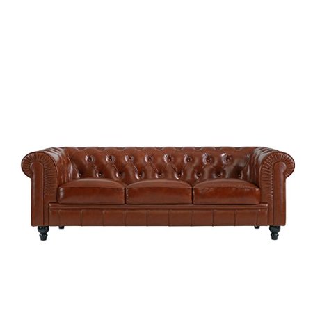 Charlton Home Pompa Traditional Chesterfield Leather Sofa This On Opens A Dialog That Displays Additional Images For Product With The Option To Zoom In Or Out