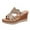 Gold, variant on VerPetridure Sandals Women Summer Ladies Crystal Wedges Thick Peep Toe Sandals Slippers Shoes