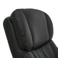 thumbnail image 6 of La-Z-Boy Sutherland Quilted Leather Executive Office Chair Black Bonded Leather, 6 of 9