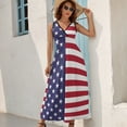 thumbnail image 6 of US Flag Dress Sleeveless Dress Bridesmaid dress woman ladies dresses for women, 6 of 6