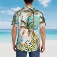 thumbnail image 6 of Balery Watercolor Palm Tree Print Men's Hawaiian Shirts Short Sleeve Beach Shirt Relaxed Fit Vacation Button Down Shirts-XX-Large, 6 of 9