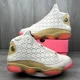 thumbnail image 1 of Ni - ke Ni - ke Air Jordan 13 Retro Chinese New Year Ivory Pink Mens 14 CW4409-100 Sneakers, 1 of 5