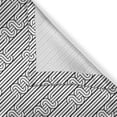 thumbnail image 6 of Ambesonne Abstract Valance & Curtain, Classic Curved Lines, 55"x45", Black White, 6 of 6