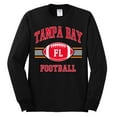 thumbnail image 2 of Wild Bobby City of Tampa Bay TB American Football Fantasy Fan Sports Mens Long Sleeve Shirt, Black, Large, 2 of 3