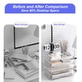thumbnail image 2 of Scheinenda Clear Stackable Paper Trays 4 Pack Desktop Racks, 2 of 7