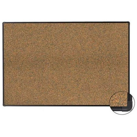 Aarco Products EFC4860 Fusion Cork Bulletin Board with Deluxe Euro Trim- 48 x 60 in.