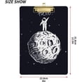 thumbnail image 2 of FMSHPON Galaxy Astronaut Aviation Clipboard Hardboard Wood Nursing Clip Board and Pull for Standard A4 Letter 13x9 inches, 2 of 7