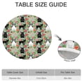 thumbnail image 6 of Cute Bulldog Dog and Flower Florals Round Fitted Tablecloth with Elastic Edge,Dining Table Cover Waterproof,Outdoor Round Tablecloth for Camping,Dining,Indoor and Outdoor, 6 of 7