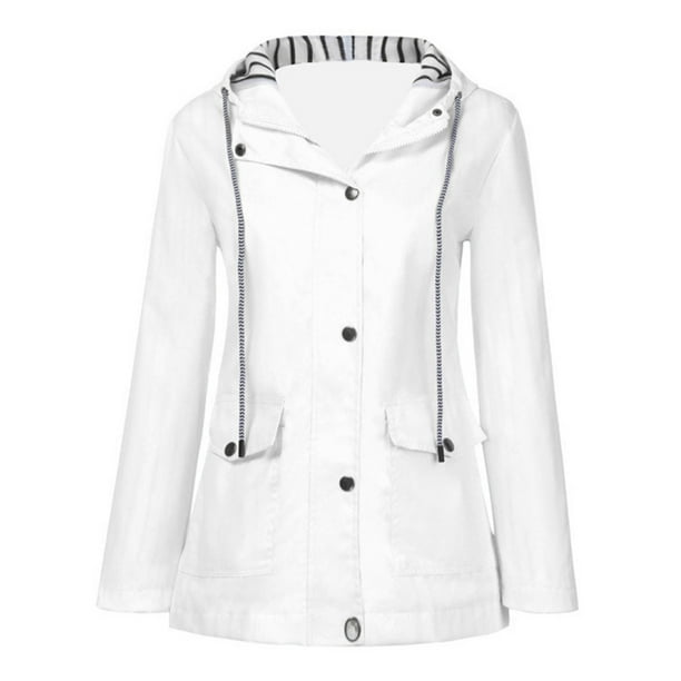 Wodstyle Plus Size Women's Hooded Wind Jacket Climbing Coat