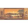 thumbnail image 2 of Nyvltova, Dagmar 24x13 Black Ornate Wood Framed with Double Matting Museum Art Print Titled - Memories of Africa II, 2 of 4