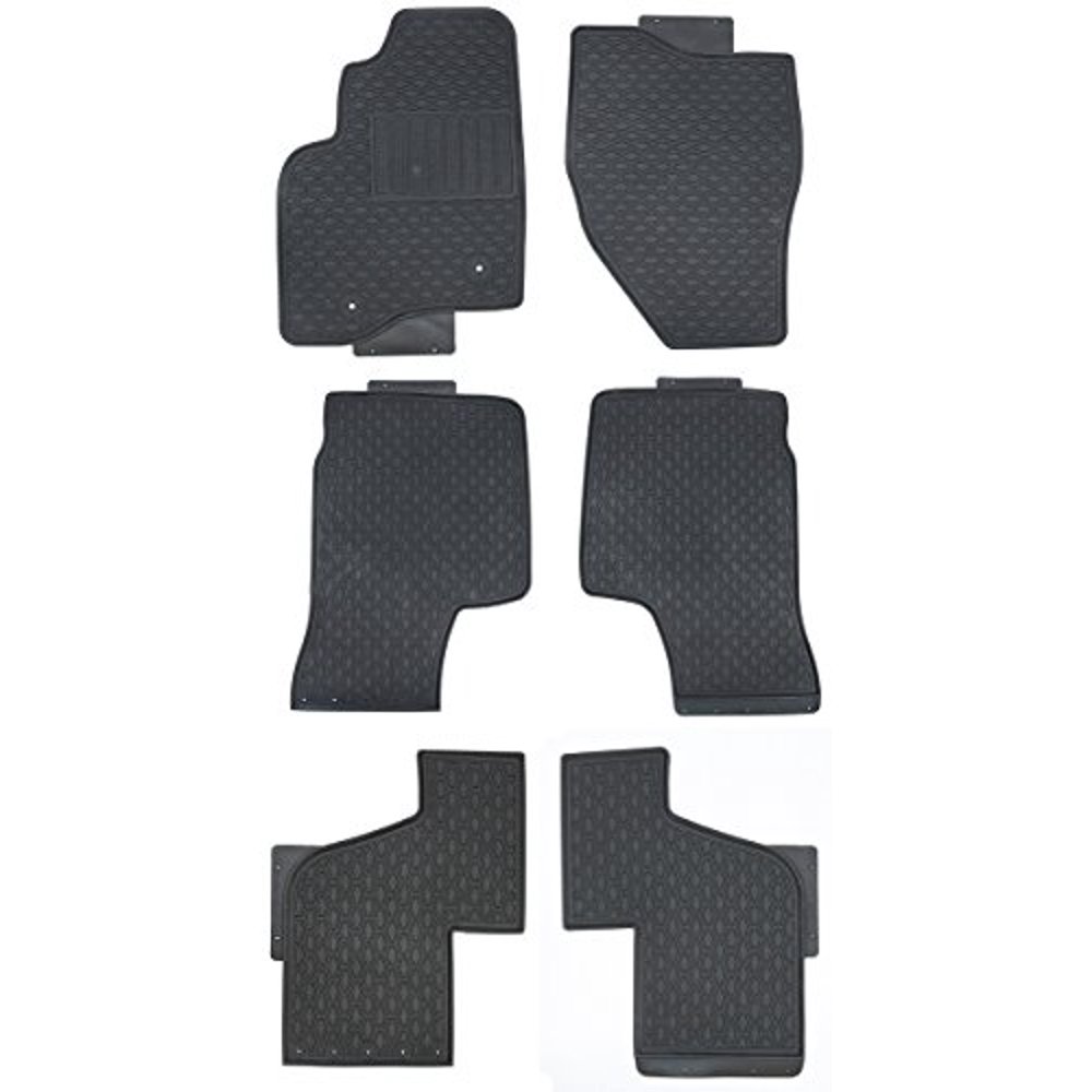Floor Mats for 2011 Up Ford Explorer Black Rubber All Weather Custom