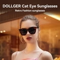 thumbnail image 2 of Gafas de Sol Dollger Retro Ojo de Gato Carey para Mujeres y Hombres, 2 of 7