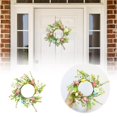 thumbnail image 3 of CUITING Spring Candle Ring Easter Egg Wreath Spring Decoration Wreath Christmas Lights Wreath Outdoor, 3 of 7