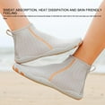 thumbnail image 6 of 2pcs Breathable Water Shoes Anti Cut High Top Quick Dry Rubber Beach Shoes for Seashore Sports (42), 6 of 8
