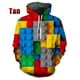 thumbnail image 4 of Sudadera con capucha para hombre con estampado 3D de bloques de construcción divertidos, estilo hip-hop callejero, para deportes al aire libre, informal y holgada, 4 of 5