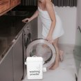 thumbnail image 3 of OULII Laundry Soap Container Washing Storage Container White Metal 1 Set, 3 of 8