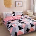 thumbnail image 2 of Geometric Print Queen Bedding Set Soft Comfortable King Size Duvet Cover Set, 2 of 6