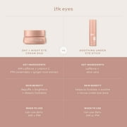 ITK Skincare Day and Night Eye Cream Duo, Under Eye Brightening and Ceramides, 0.6 oz
