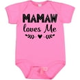 thumbnail image 3 of Inktastic Mamaw Loves Me Grandchild Girls Baby Bodysuit, 3 of 5