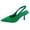 Green, variant on Womens Slingback Heels Elegant Dressy Closed Point Toe Mid Heels Pumps Business Casual Dress Shoes for Wedding Bride Prom Party