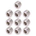 thumbnail image 3 of 10 Pcs Tête de Bouchon Hexagonal Mâle Tête de Bouchon Hexagonal Raccord de Tuyau Tête de Bouchon Outil de Rodage de Valve Raccord de Tuyau en Acier Inoxydable 304, 3 of 6