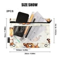 thumbnail image 3 of Cute Baby Tiger 2 Pack Pencil Pouch for 3 Ring Binder Smooth Zipper Folders with Pockets Clear Window Pencil Case, 3 of 6