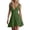 Green, variant on Dvprdro Deep V Neck Knot Front Self Tie Waist Ruffle Hem Loose A Line Mini Dress for Women 2026 Summer Beach Vacation Solid