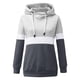 thumbnail image 4 of Gibobby Mujeres S Sudaderas con capucha Camisa de color femenino que coincide con la camiseta de Tops Pullover Hoodies Fashion Casual Top Suatershirt Pullover Turtleneck Top Shirt （Gris， S), 4 of 5