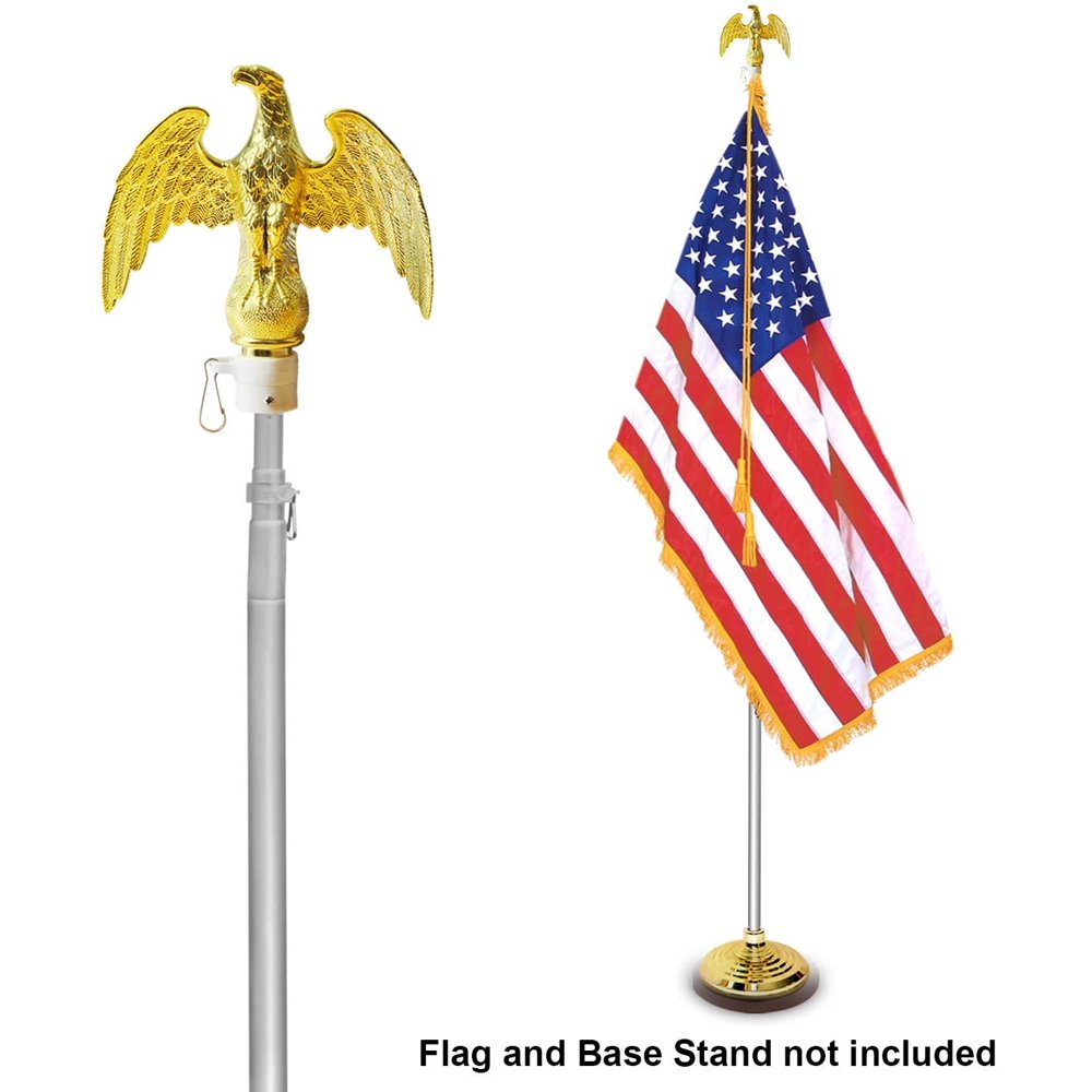 Anley 7.5ft Indoor Telescoping Flag Pole Aluminum Telescopic Flagpole