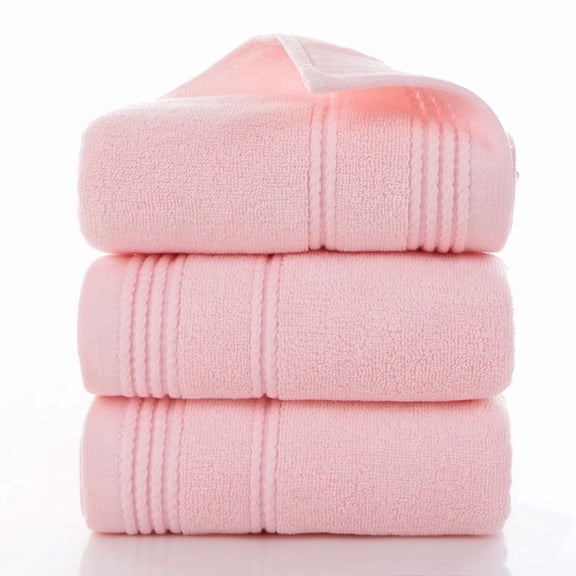 Nvzi Absorbent Body Towel,2 Pcs Pink Towels - 7434cm Premium Cotton Towel, Soft Quick-Drying Body Towels for Daily Use, Ideal for Bathroom & Shower