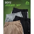thumbnail image 4 of RBX Boys Sweatpants Tricot Soft Stretch Performance Boys Joggers with Elastic Waist & Pockets 4 Pack, 4 of 7