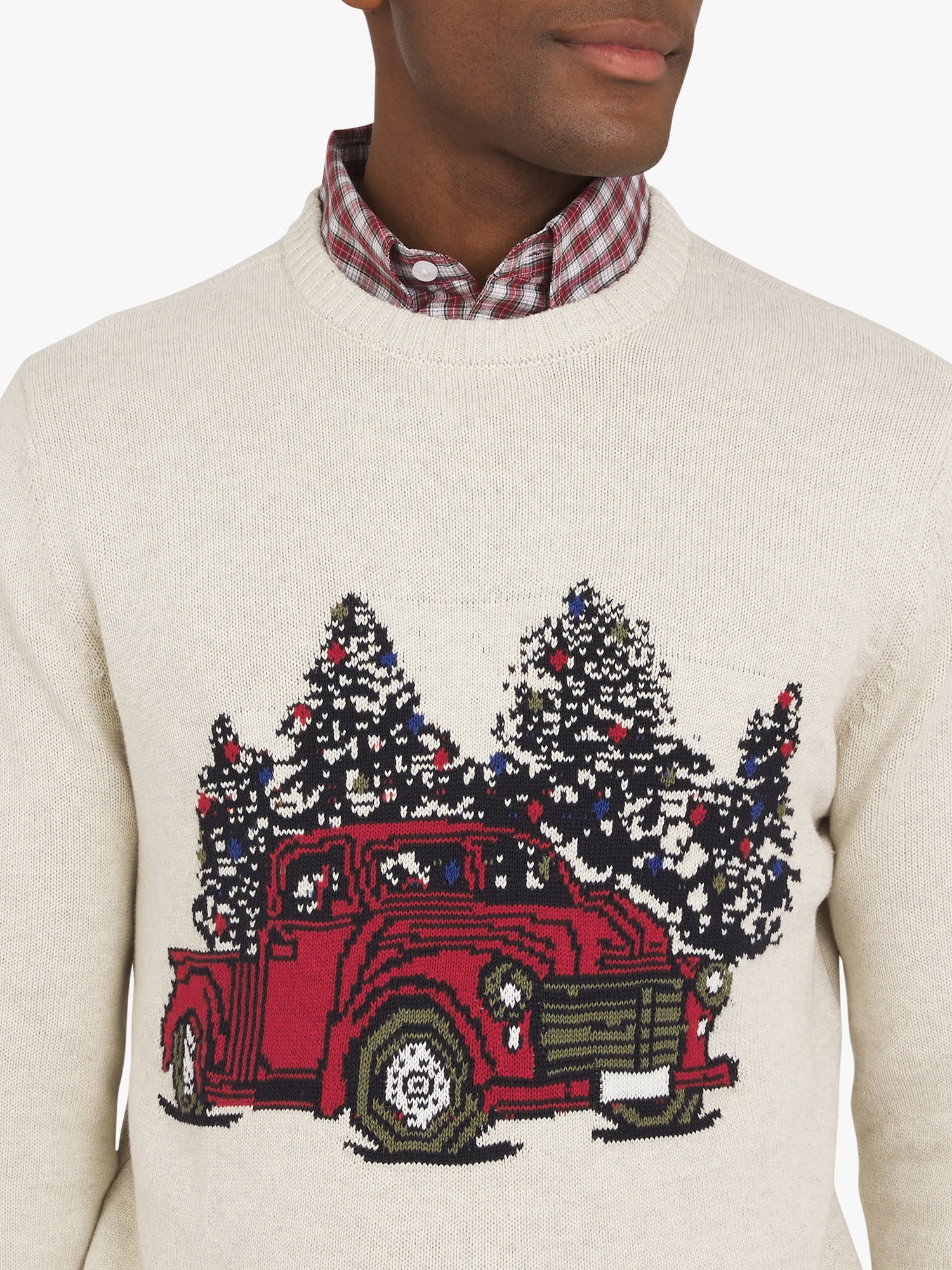 Chaps Men's & Big Men's Cotton Novelty Holiday Crewneck Sweater, Sizes S-3XL