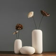 thumbnail image 3 of Porcelain Vase, Creativity Simple and Modern Style White Vases Ceramic Vases for Wedding Home Decoration, 3 of 5